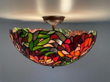 Tiffany plafondlamp Ø50cm Peoni  Flow