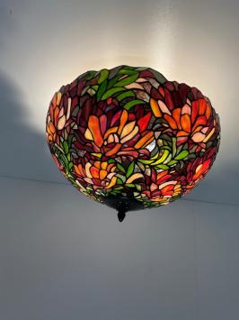 Tiffany plafondlamp Ø50cm Peony  Flow