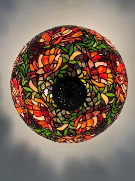 Tiffany plafondlamp Ø50cm Peony  Flow