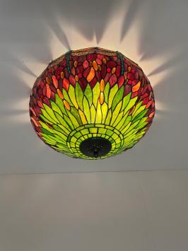 Tiffany plafondlamp Ø60cm Dragonfly 80