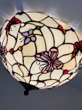 Tiffany plafondlamp Papillon 50 / 80