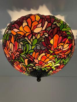 Tiffany plafondlamp Peony 50  80