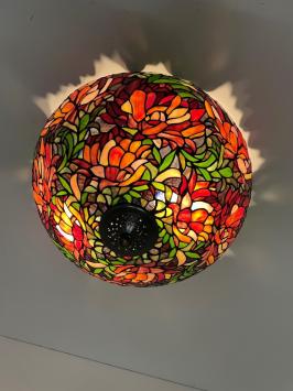 Tiffany plafondlamp Peony 50  80