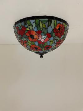 Tiffany plafondlamp Rosas 40 - 80