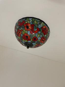 Tiffany plafondlamp Rosas 40 - 80