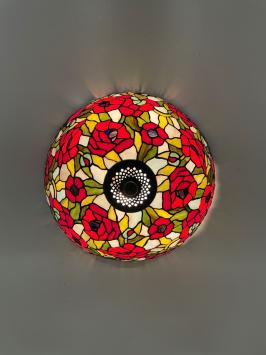 Tiffany plafondlamp Rosas 40 - 80