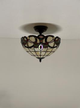 Tiffany plafondlamp Roxbury 40/ Flow