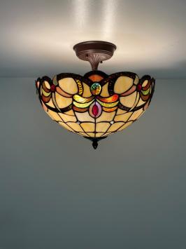 Tiffany plafondlamp Roxbury 40/ Flow