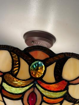 Tiffany plafondlamp Roxbury 40/ Flow