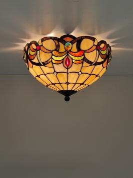 Tiffany plafondlamp Roxbury 40 - 80