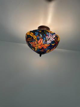 Tiffany plafondlamp Stockholm 40 Flow