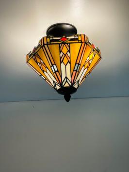 Tiffany plafondlamp Wyber 2596