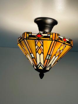 Tiffany plafondlamp Wyber 2596