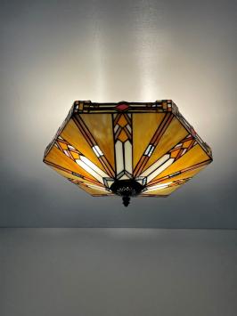 Tiffany plafondlamp Wyber Loose