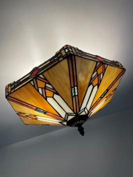 Tiffany plafondlamp Wyber Loose