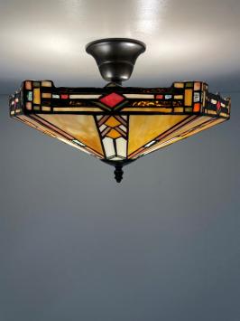 Tiffany plafondlamp Wyber Loose