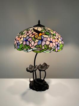 Tiffany tafellamp Hummingbird  P19      tiffanylamp