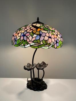 Tiffany tafellamp Hummingbird  P19      tiffanylamp