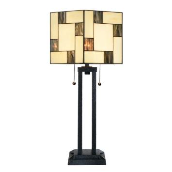 Tiffany Tafellamp Mondriaan met Architect Voet