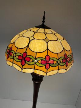 Tiffany vloerlamp Cherry 50 De Luxe