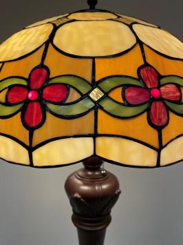 Tiffany vloerlamp Cherry 50 De Luxe