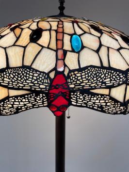 Tiffany vloerlamp Dragonfly 55 - Straigt