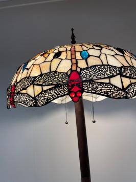 Tiffany vloerlamp Dragonfly 55 - Straigt