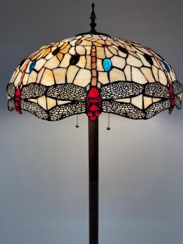 Tiffany vloerlamp Dragonfly 55 - Straigt