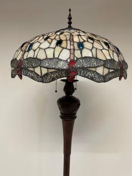 Tiffany vloerlamp Dragonfly 55cm De Luxe