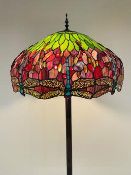 Tiffany Vloerlamp Dragonfly 60cm Base