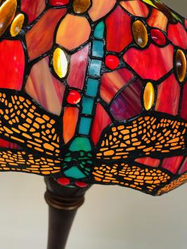 Tiffany vloerlamp Dragonfly 60cm de Luxe