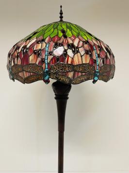 Tiffany vloerlamp Dragonfly 60cm de Luxe