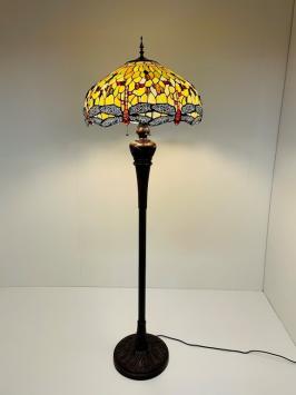 Tiffany vloerlamp Dragonfly Green 51 Deluxe