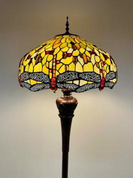 Tiffany vloerlamp Dragonfly Green 51 Deluxe