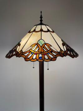 Tiffany vloerlamp Elba 50 Straight