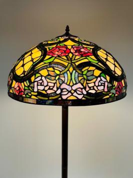 Tiffany vloerlamp Floreale 50 Rich