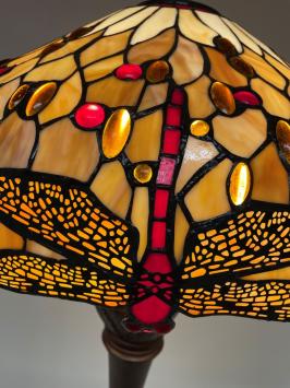 Tiffany vloerlamp Libelle 50 Deluxe