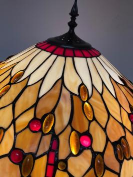 Tiffany vloerlamp Libelle 50 Deluxe