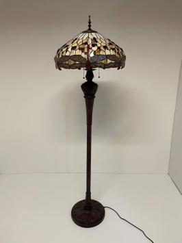 Tiffany vloerlamp Libelle 50 Deluxe