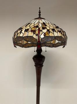 Tiffany vloerlamp Libelle 50 Deluxe