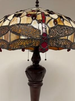 Tiffany vloerlamp Libelle 50 Deluxe