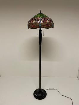 Tiffany vloerlamp Ø40cm Dragonfly red - 5951