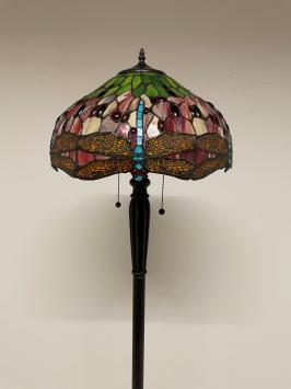 Tiffany vloerlamp Ø40cm Dragonfly red - 5951