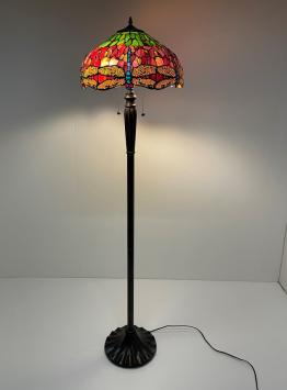 Tiffany vloerlamp Ø40cm Dragonfly red - 5951