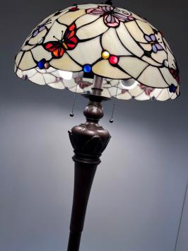 Tiffany vloerlamp Papillon 50 Deluxe