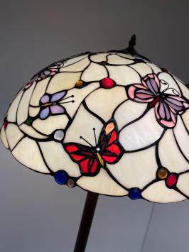 Tiffany vloerlamp Papillon 50 Straight