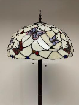 Tiffany vloerlamp Papillon 50 Straight