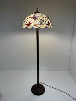 Tiffany vloerlamp Papillon 50 Straight