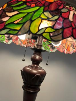 Tiffany vloerlamp Peony 50 De Luxe