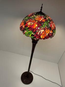 Tiffany vloerlamp Peony 50 De Luxe